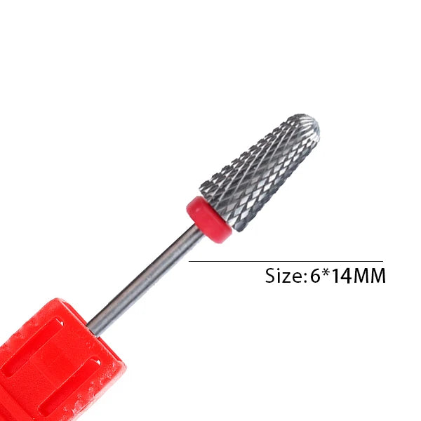 1pc Carbide Tungsten Nail Drill Bit Rotate Burr Milling Nail Cutter Bits Electric Drill Machine For Manicure Pedicure Tools