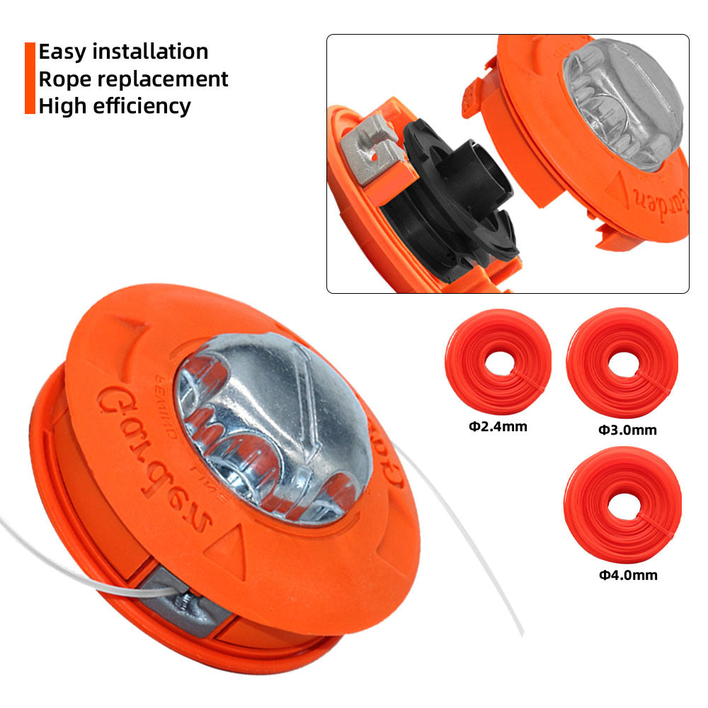 Automatic Grass Trimmer Head for Gasoline Garden Machinery Brush Cutter, Universal Fit String Trimmer Replacement Bump Head