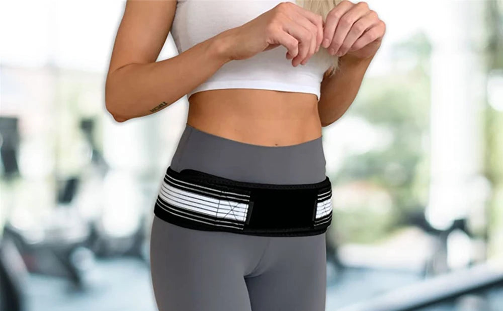 BraceTop 1 PCS Sacroiliac Hip Belt Adjustable Hip Support Belt Non-Slip Pelvic Support Belt Breathable Tailbone Protector Belt