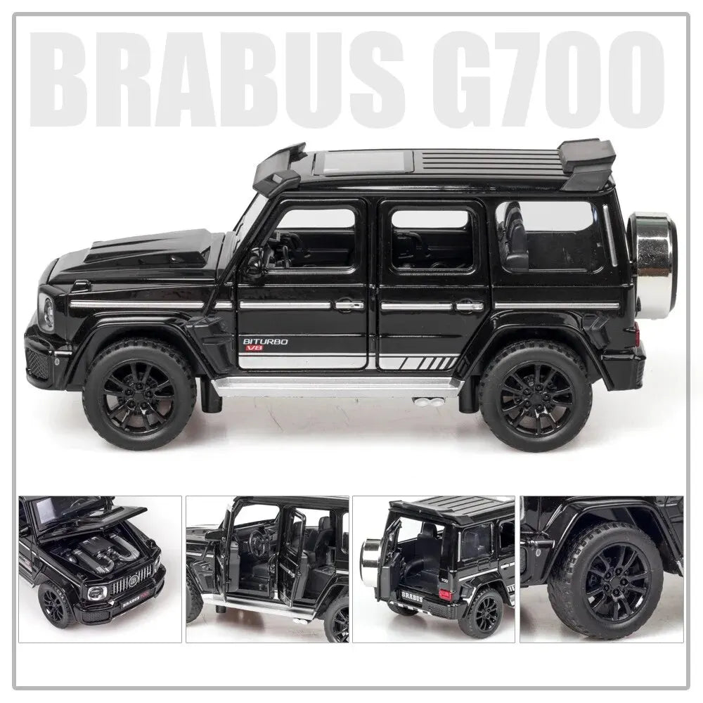 1/32 G700 Alloy Car Model Simulation Toy Diecast Vehicles Off-road SUV With Sound N Light Collectible Kids' Gift 1/32 G700 Alloy