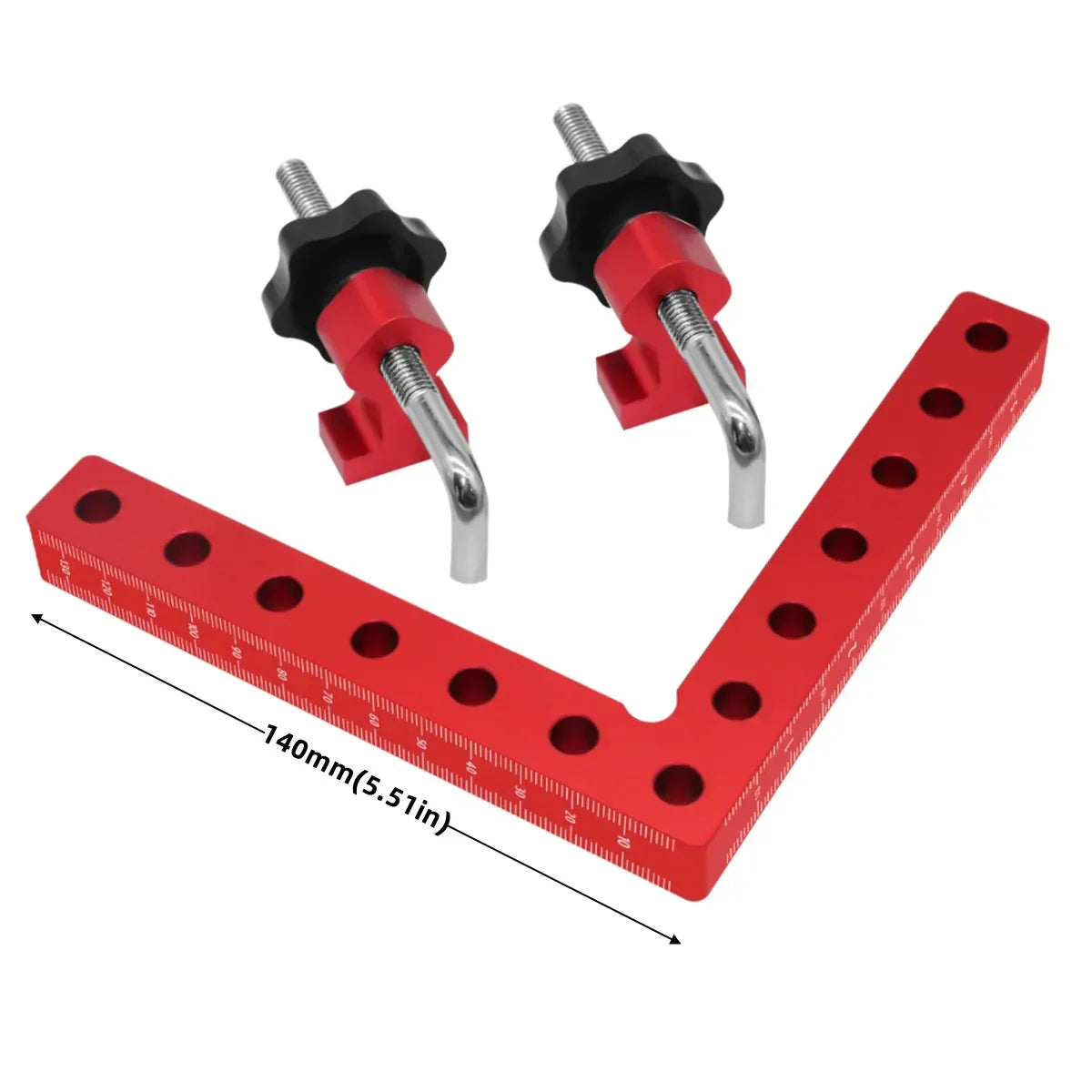 120/140mm Right Angle Fixing Clip 90 Degree L-shaped Auxiliary Fixture Positioning Panel Fixing Clip Woodworking Clamping Tool