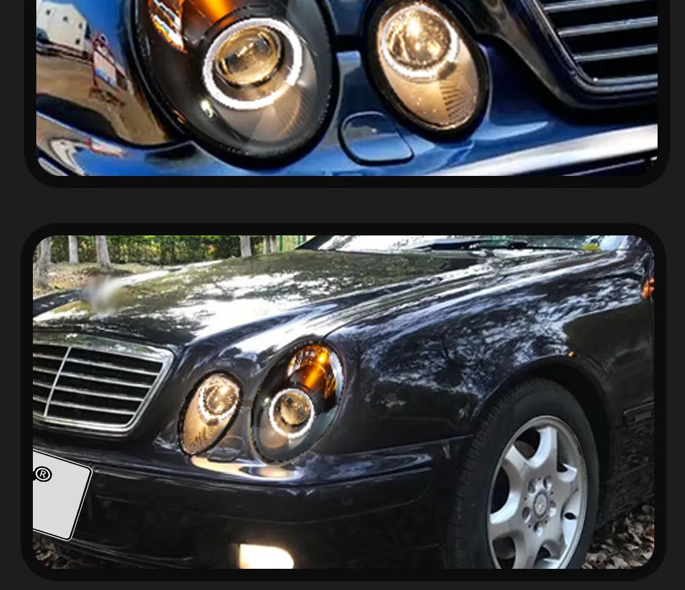 Car lights LED Head lamps For mercedes benz clk w208 1997-2003 Auto modified start dynamic lens headlight assembly