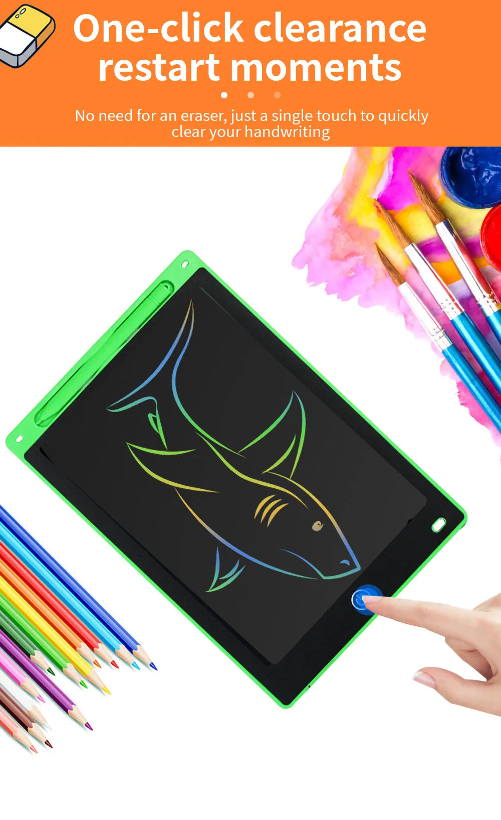 8.5/10/12 inch LCD Writing Tablet Drawing Board Montessori Educational Drawing Toys For Kids Students Magic Blackboard Toy Gift