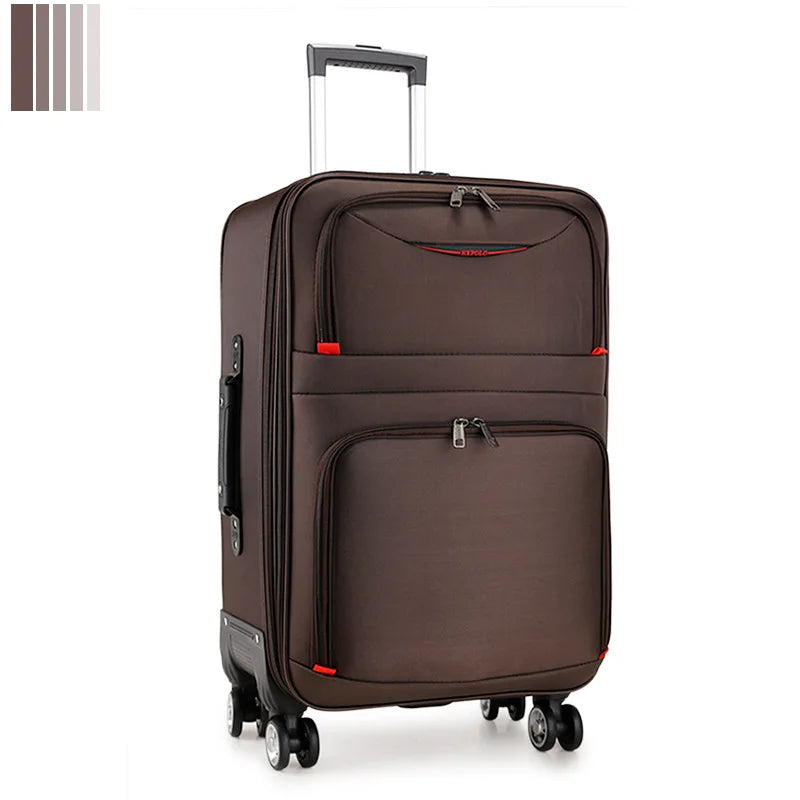 2024 New Large Capacity Durable Luggage Sets Oxford Suitcase Women Girl Carry-On Boarding Travel 20/22/24/26/28