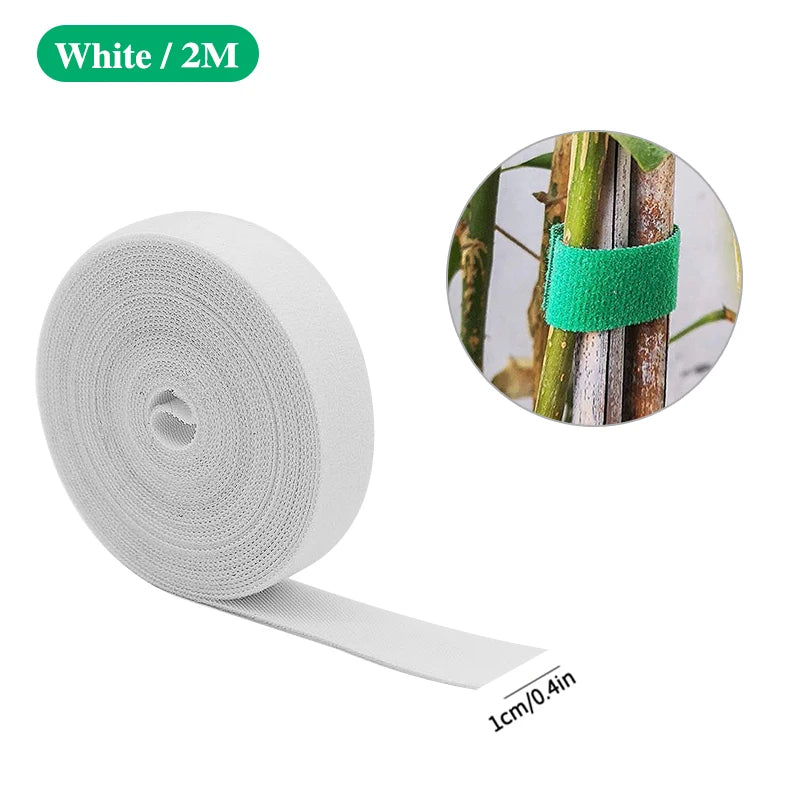 3 Rolls Green Garden Twine Plant Ties Nylon Plant Bandage Garden Hook Loop Bamboo Cane Wrap Support Garden Accessories