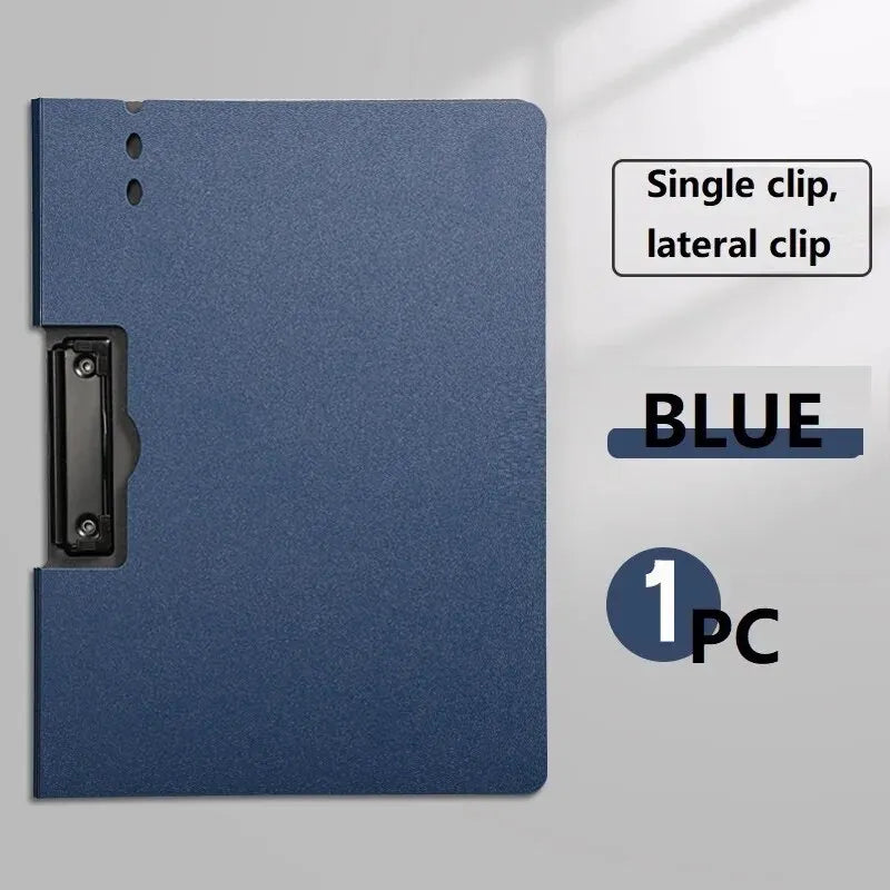 1pc A4 File Folders, Documents Organizer, Clipboard With Cover, A4 Paper Folder For Business & School, Stationery & Office Suppl