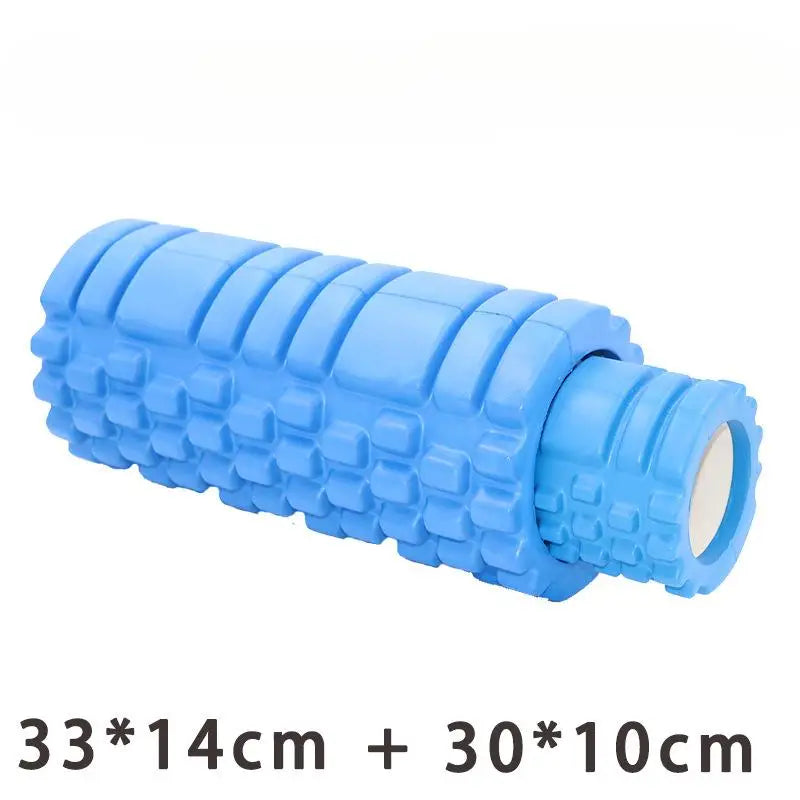 33cm EVA 2-In-1 Hollow Wolf Tooth Shaped Yoga Column Hollow Foam Roller Balance Bar Pilates Yoga Column Set