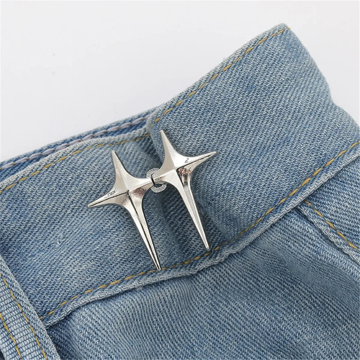 1Pcs Adjustable Clips for Pants Fastener Pants Pin Retractable Button Loose Button for Waist for Jeans Perfect Fit Reduce Waist