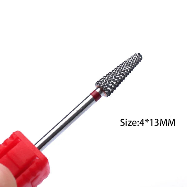 1pc Carbide Tungsten Nail Drill Bit Rotate Burr Milling Nail Cutter Bits Electric Drill Machine For Manicure Pedicure Tools