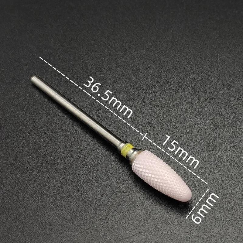 Ceramic Carbide Nail Drill Bit Rotate Burr Milling Nail Cutter Bits Electric Drill Machine For Manicure Pedicure Tools