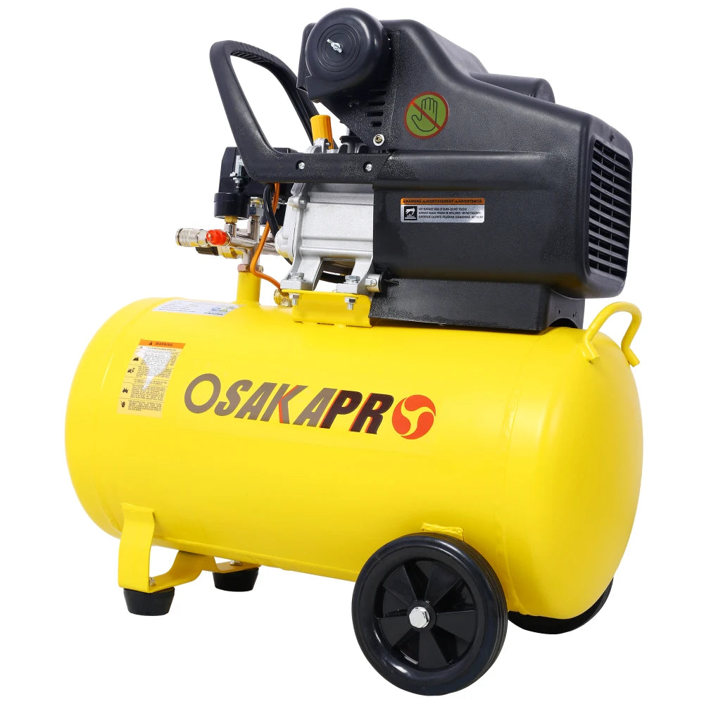 4.5HP 3.5HP Portable 13 Gallons Oil-Lubricated Air Compressor Tank Ultra Quiet Horizontal Tank Adjustable Pressure