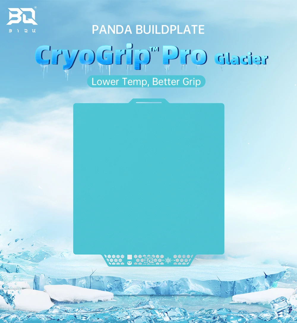 BIGTREETECH Panda Build Plate CryoGrip Pro Cool Plate For Bambu Lab P1P P1S A1 X1C X1E A1 MINI CryoGrip Sheet Spring Steel