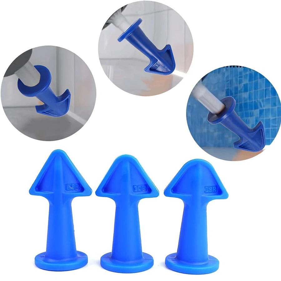 3PCS Caulk Nozzle Applicator Silicone Caulking Tools Kit, Sealant Nozzle Caulking Epoxy Piston Nozzle Accessories