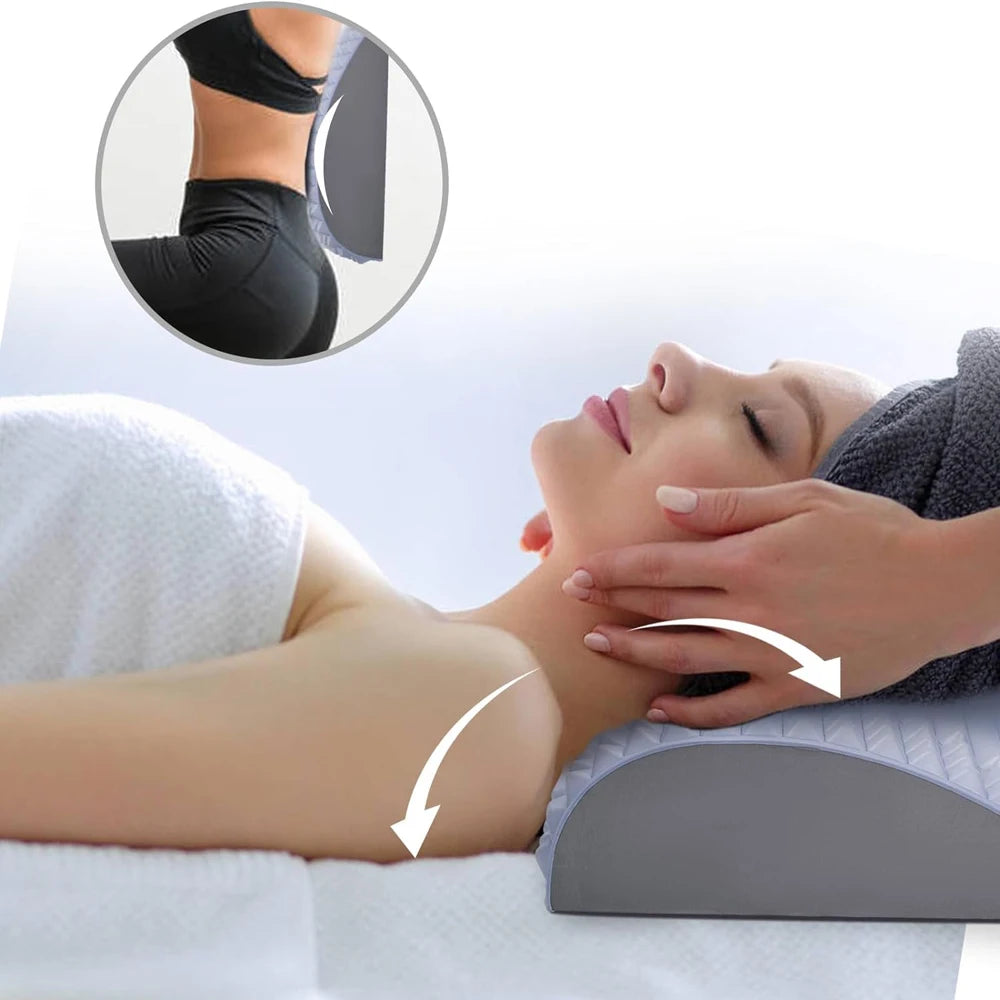 Back Stretcher Pillow For Back Pain Relief,Lumbar Support,Herniated Disc,Sciatica Pain Relief,Posture Corrector,Spinal Stenosis