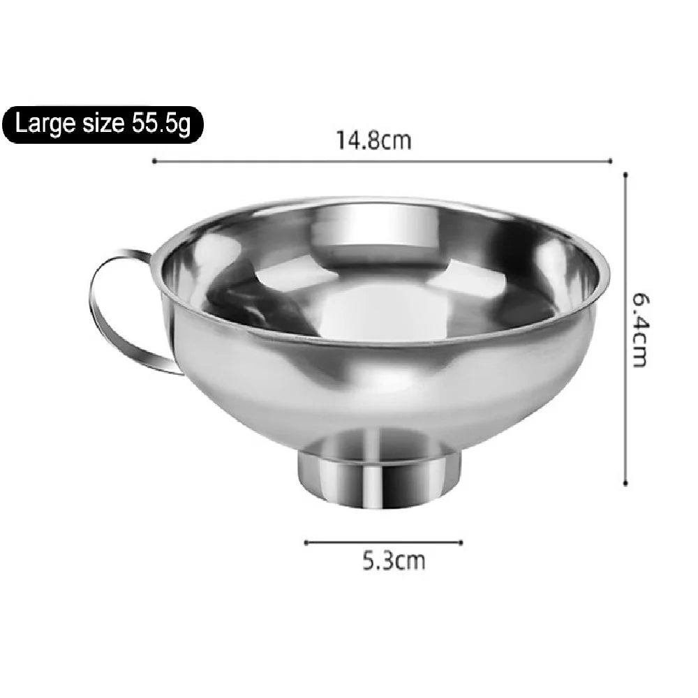 Canning Funnel for Filling Bottles Wide Regular Mason Jars Wide Mouth Funnels for Canning Supplies Kitchen Use Stainless Steel