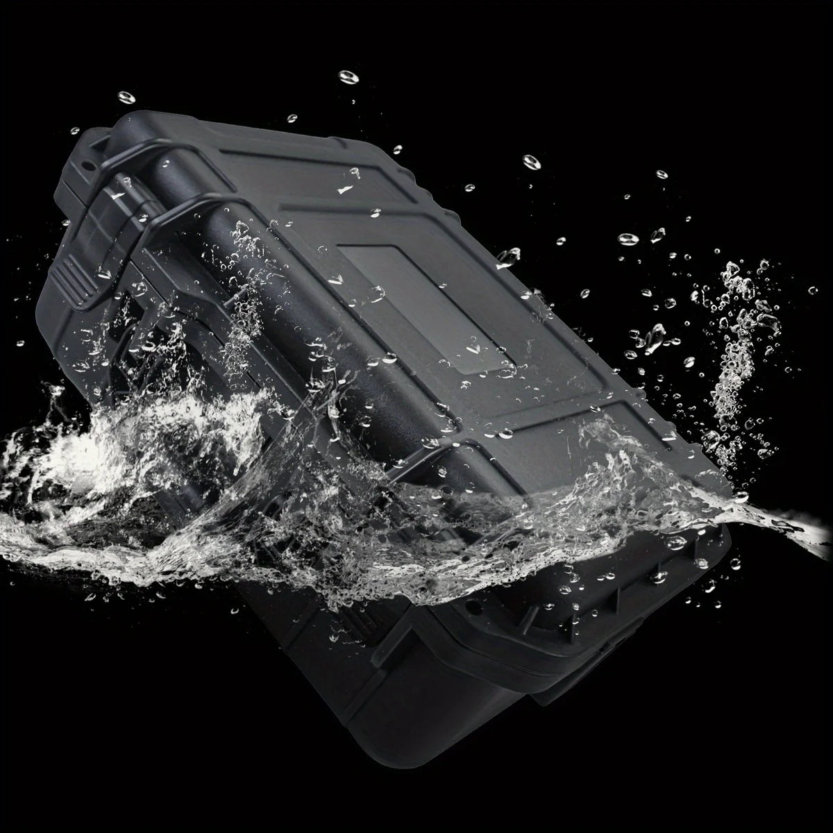 1pc Waterproof Hard Carry Case Bag Tool Case With Pre-cut Sponge Storage Box Safety Protector Organizer Hardware Toolbox