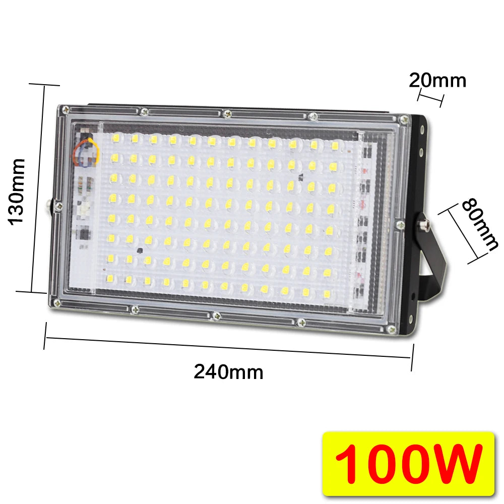 50W 100W 150W Led Flood Light IP65 Waterproof AC 220V Outdoor Floodlight Spotlight LED Reflector Street Lamp Wall Flood Lights