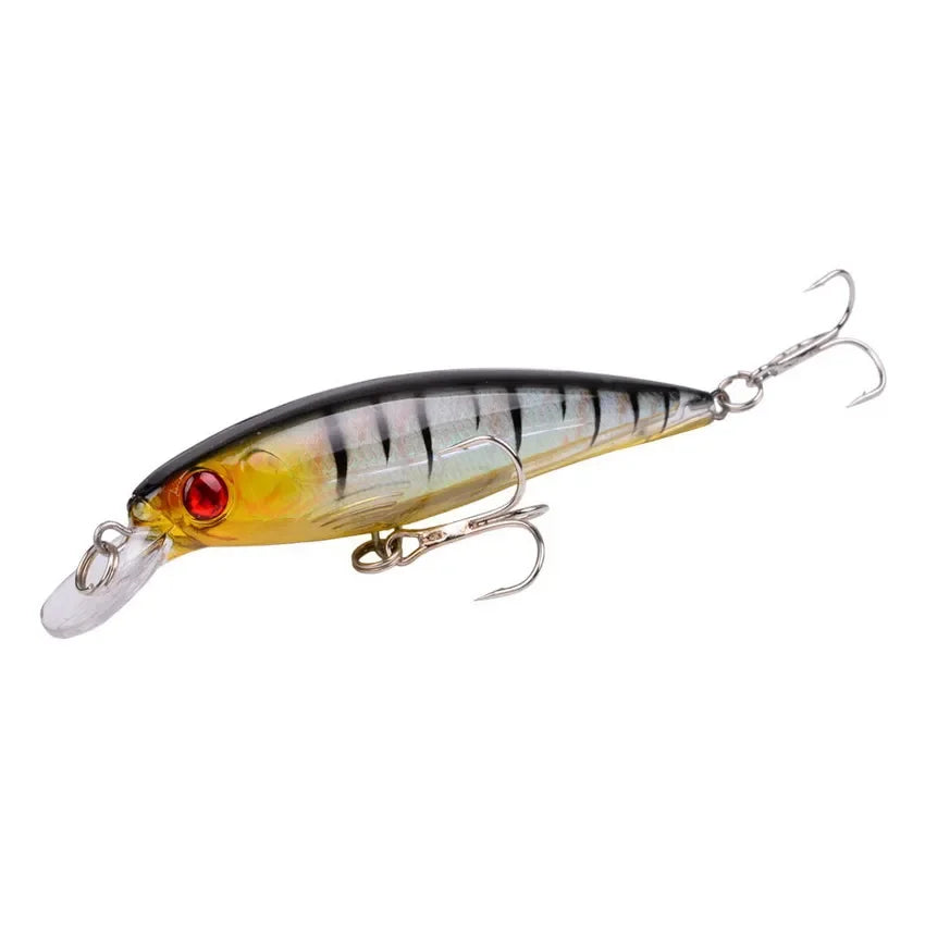 1PCS Laser Minnow Fishing Lure 11CM 13G pesca hooks fish wobbler tackle crankbait artificial japan hard bait swimbait