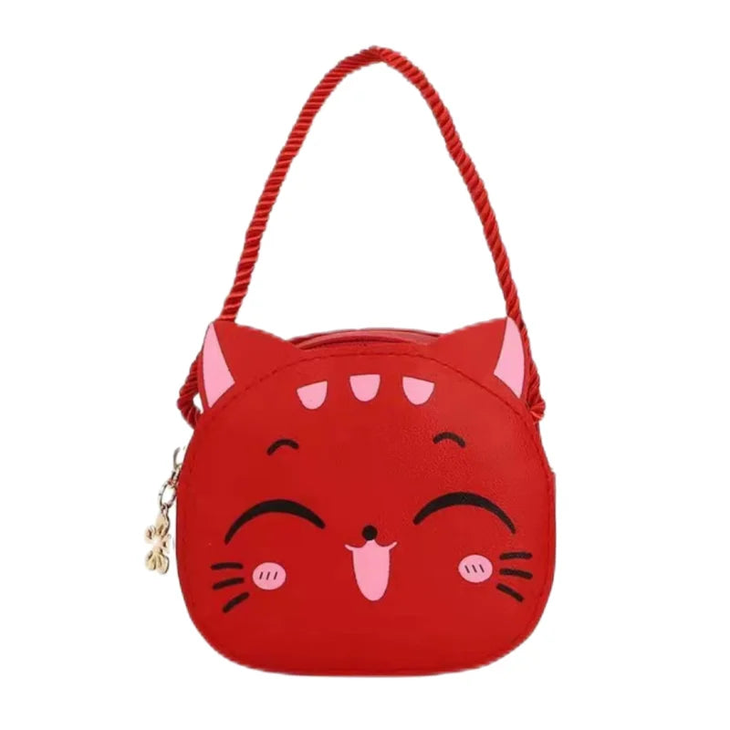 Cartoon Kids Bag Fashion Cute Cat Crossbody Bag Coin Wallet Lovely Hand Bags for Boys and Girls Mini Shoulder Bags