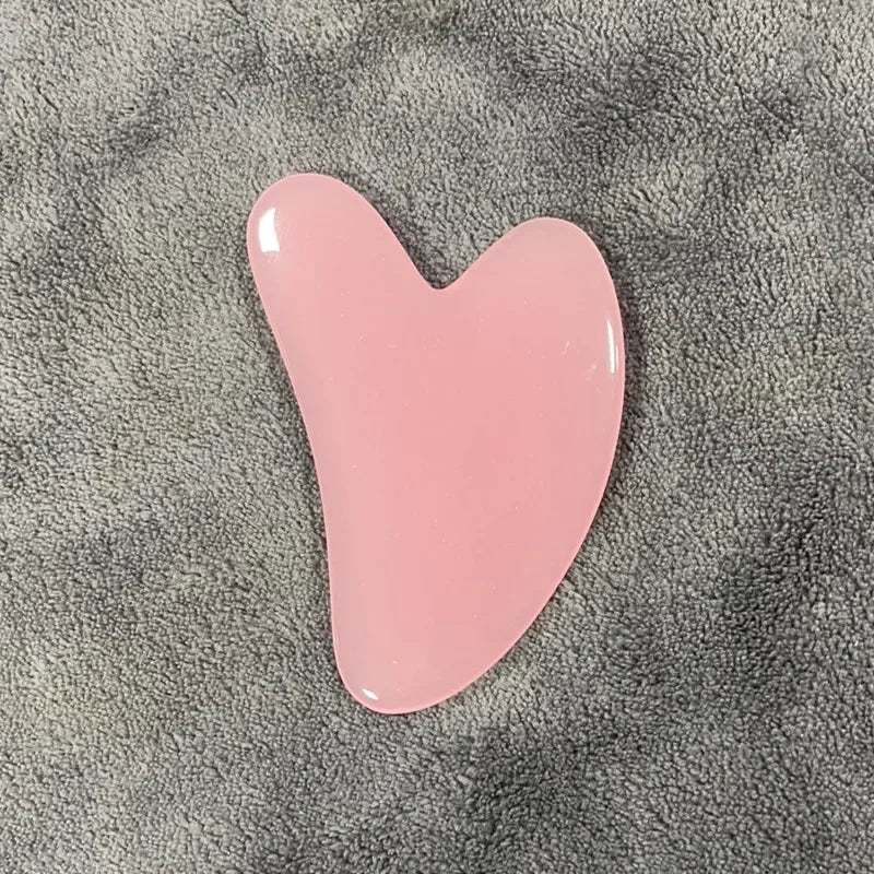 1pc Heart Shape SPA Massage Beeswax Gua sha Scraping Massage Scraper Face Massager Acupuncture Guasha Board Massager for face