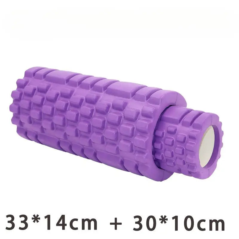 33cm EVA 2-In-1 Hollow Wolf Tooth Shaped Yoga Column Hollow Foam Roller Balance Bar Pilates Yoga Column Set