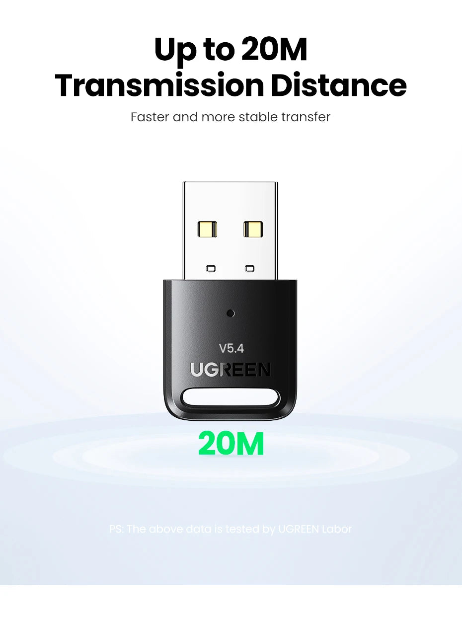 Bluetooth Adapter USB Bluetooth 5.4 for PC Dongle Adaptador Wireless Mouse Keyborad Music Audio Receiver USB Transmitter