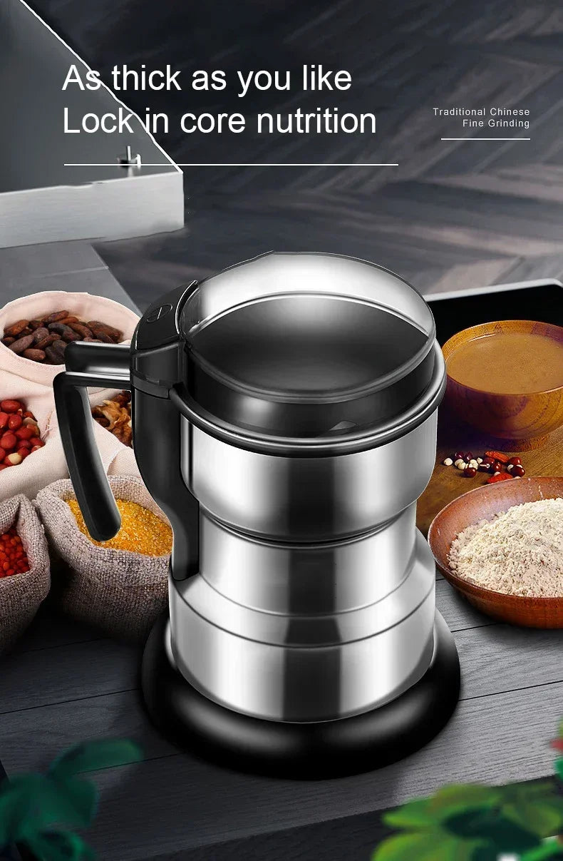 400W Electric Grinder Coffee Kitchen Beans Cereal Nuts Spices Grains Multifunctional Grinder Machine for Home Coffee Grinders