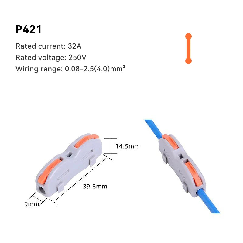 1/5/10 PCS 1 in Multiple Out Fast Electrical Connectors Universal Compact Splitter Wiring Cable Connector Push-in Terminal Block