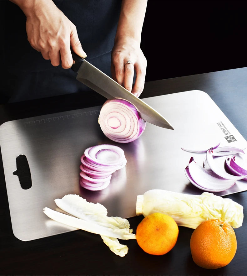 3.0mm thickened pure titanium cutting board, household titanium alloy rolling surface and cutting board, vegetable cutting board