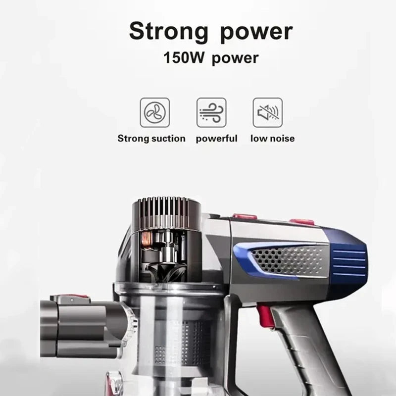 1 Set Wireless Vacuum Cleaner Home Car Powerful High Power Handheld Vacuum Cleaner Rechargeable Vacuum Cleaner Combination