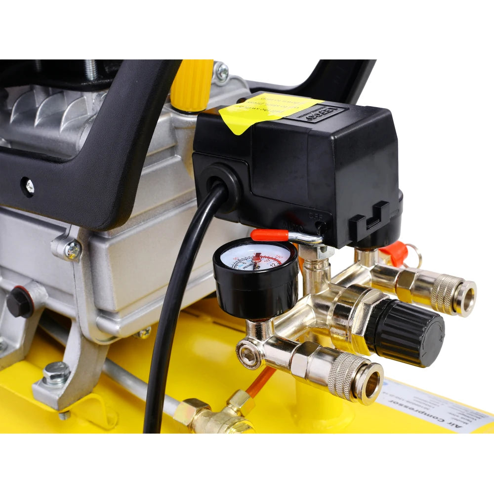 4.5HP 3.5HP Portable 13 Gallons Oil-Lubricated Air Compressor Tank Ultra Quiet Horizontal Tank Adjustable Pressure