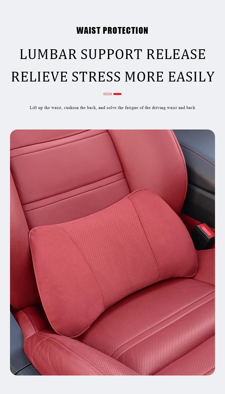 2025 New Car Headrest Waist Pillow Neck Lumbar Support Memory Foam Seat Protective Cushion Accessories S Class Soft Universal