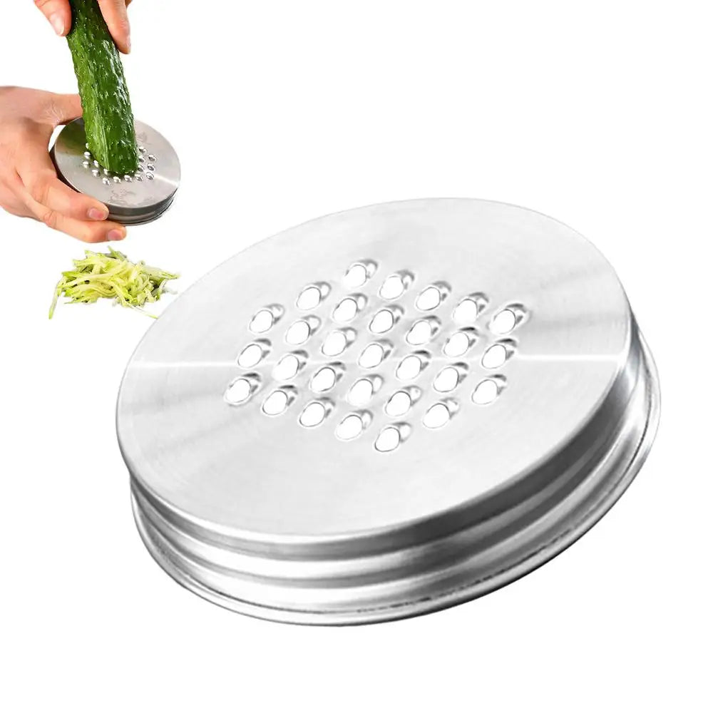 Cheese Grater Lid For Mason Jar Kitchen Mason Jar Grater Lid Rust-Proof Carrot Grater Wear-Resistant Cheese Shredder For Carrots