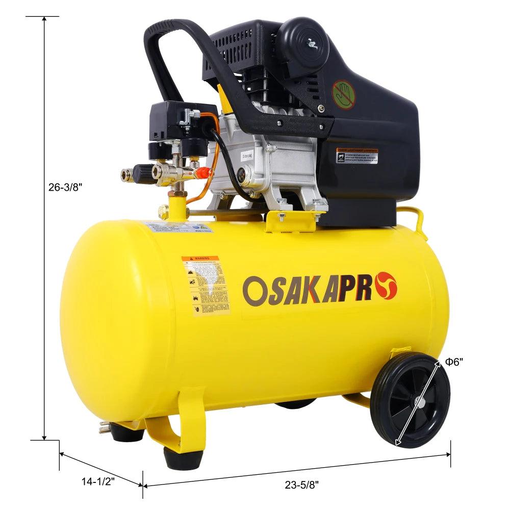 4.5HP 3.5HP Portable 13 Gallons Oil-Lubricated Air Compressor Tank Ultra Quiet Horizontal Tank Adjustable Pressure