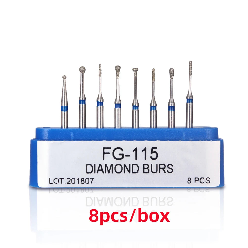 1BOX Azdent DENTAL Diamond Bur Kit With Storage Box Various Functions Optional Fit for High Speed Handpiece