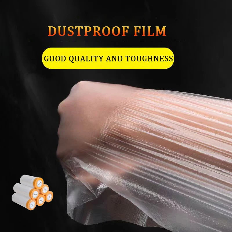 Car Paint Masking Film,Protective film,Plastic Dropping Cloth Cover for Automotive Coating Cover