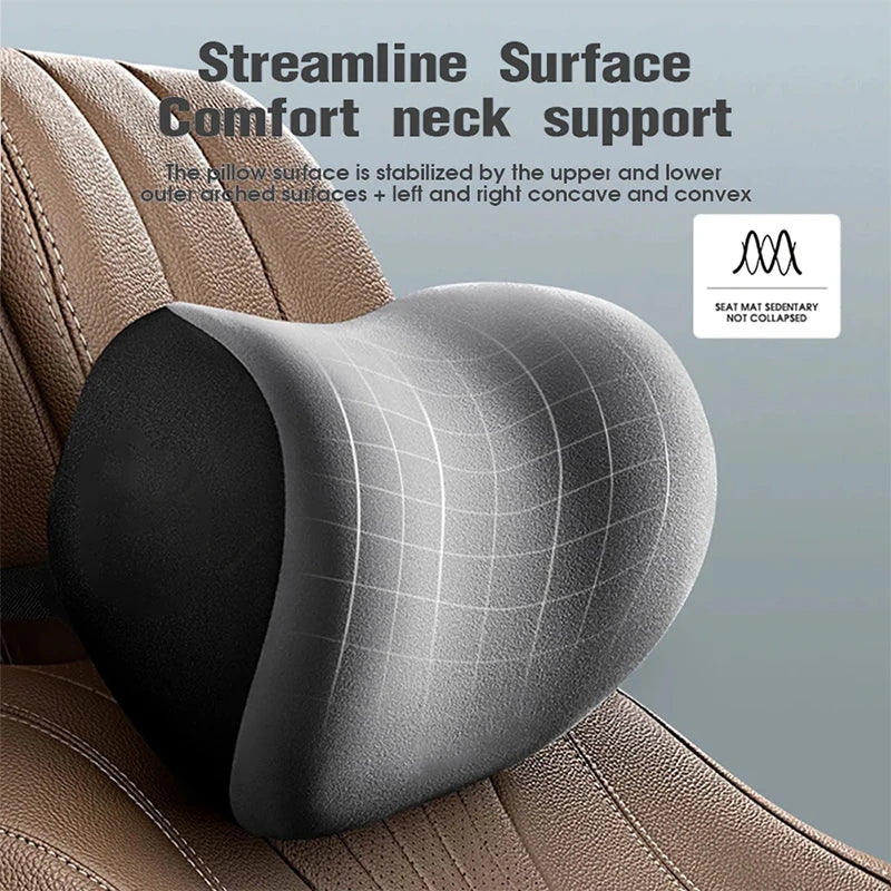 Car Memory Foam Neck Pillow Protection Backrest Cushion Car Headrest Cushion For Skoda Fabia Superb Yeti Octavia Rapid Kodiaq Mk