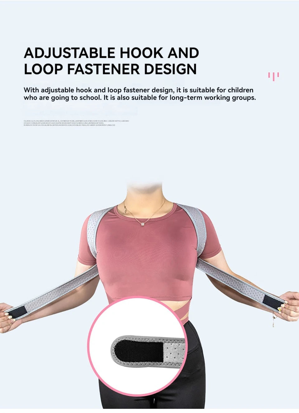 Anti-Hunchback Corrector For Improving Posture Reducing Hunchback Lightweight Back Support Back Sitting Correction Belt Unisex