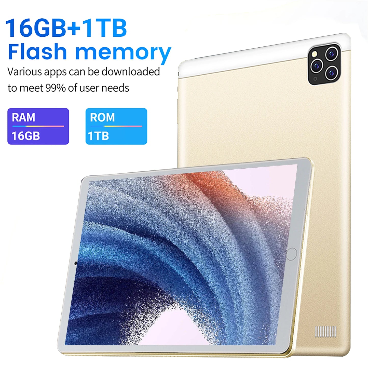 2024 Global Version 11.6 Inch Tablet Android 16GB Ram 1TB Rom Android 13.0 12000mAh Network Bluetooth 4G 5G Tablets Pc Brand New