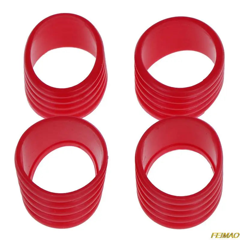 4 Pcs Silicone Tennis Racket Grip Ring Handle Closure Rubber