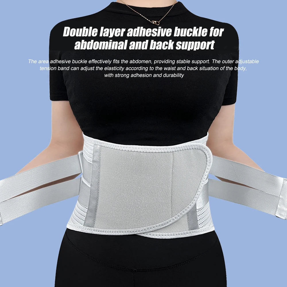 1 Pcs Back Brace for Lower Back Pain Relief, Lumbar Support Belt with Lumbar Pad, Ergonomic Design for Herniated Disc, Sciatica