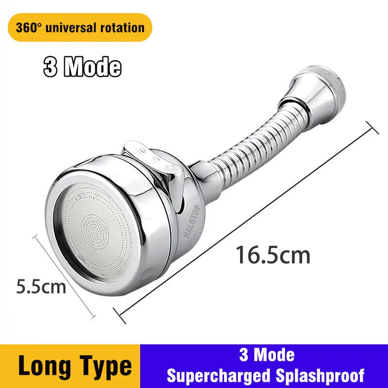 2/3 Modes Sink Faucet 360 Degree Rotation Filter Extension Tube Shower Water Saving Tap Universal Kitchen Gadgets  Accessories