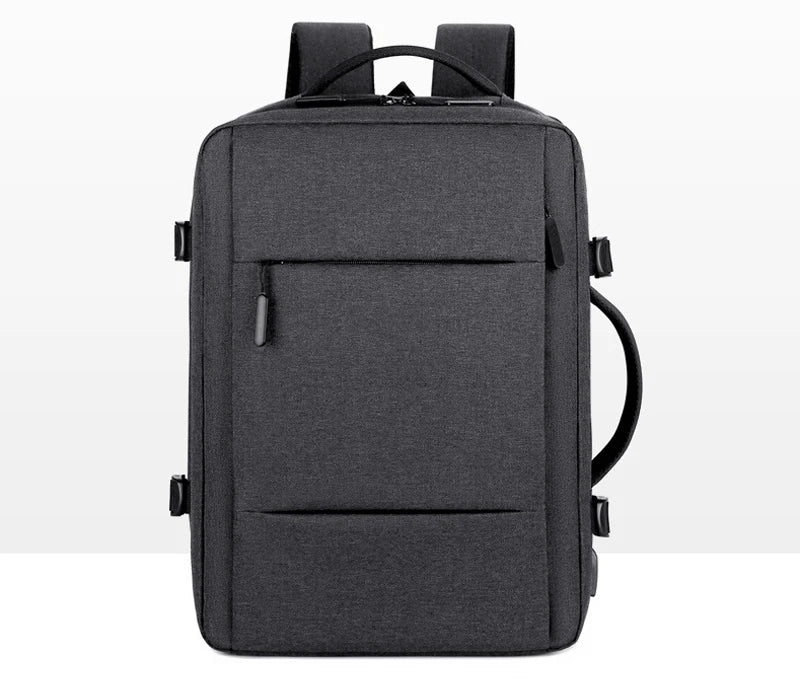 Classic Travel Backpack Men Business Backpack School Expandable USB Bag Large Capacity Laptop Waterproof Fashion Backpack