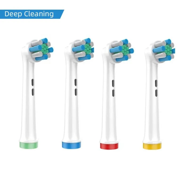 4PCS Dupont Bristle Electric Toothbrush Heads Whiten Teeth/Daily Clean/Precison Cleaning/Soft Care Teeth Function For Oral B