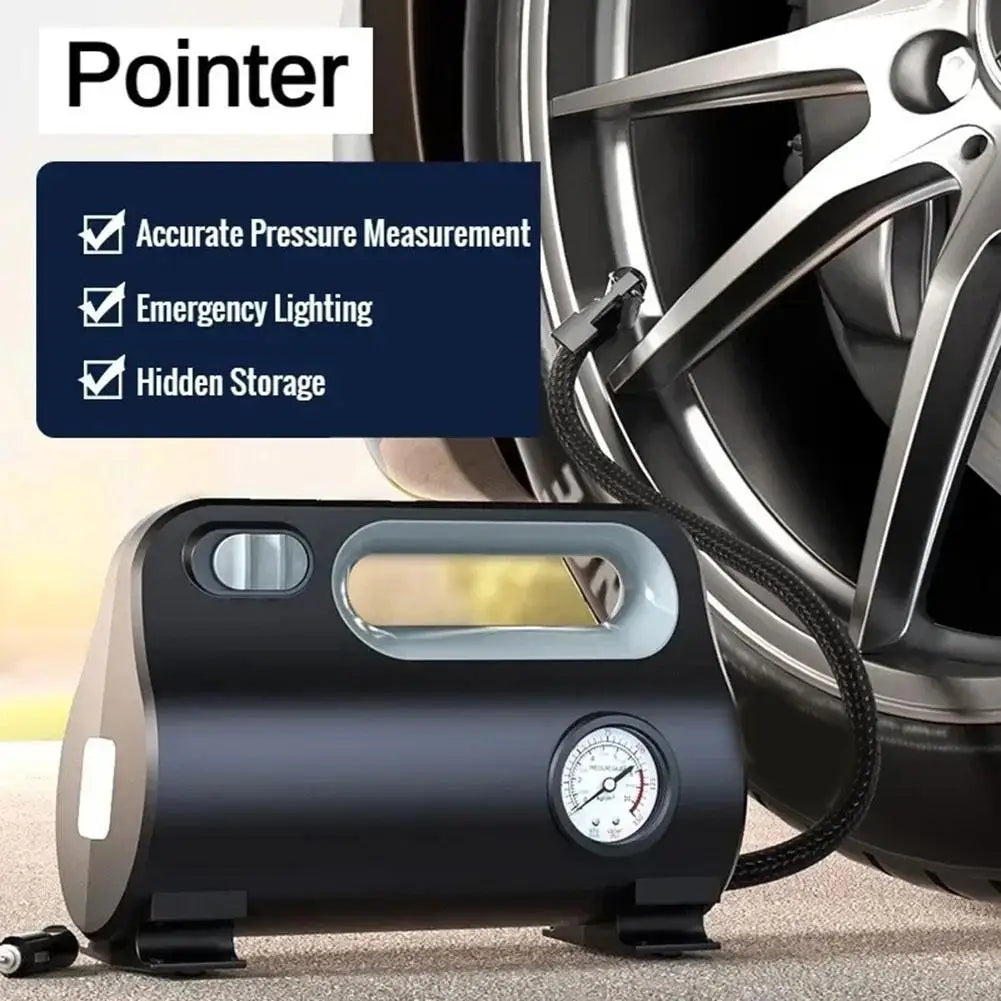 Car Electric Air Tyre Compressor Tire Inflator LED Digital Air Pump 12V Mini Portable Air Compressor For Car Motorcycles Bicycle