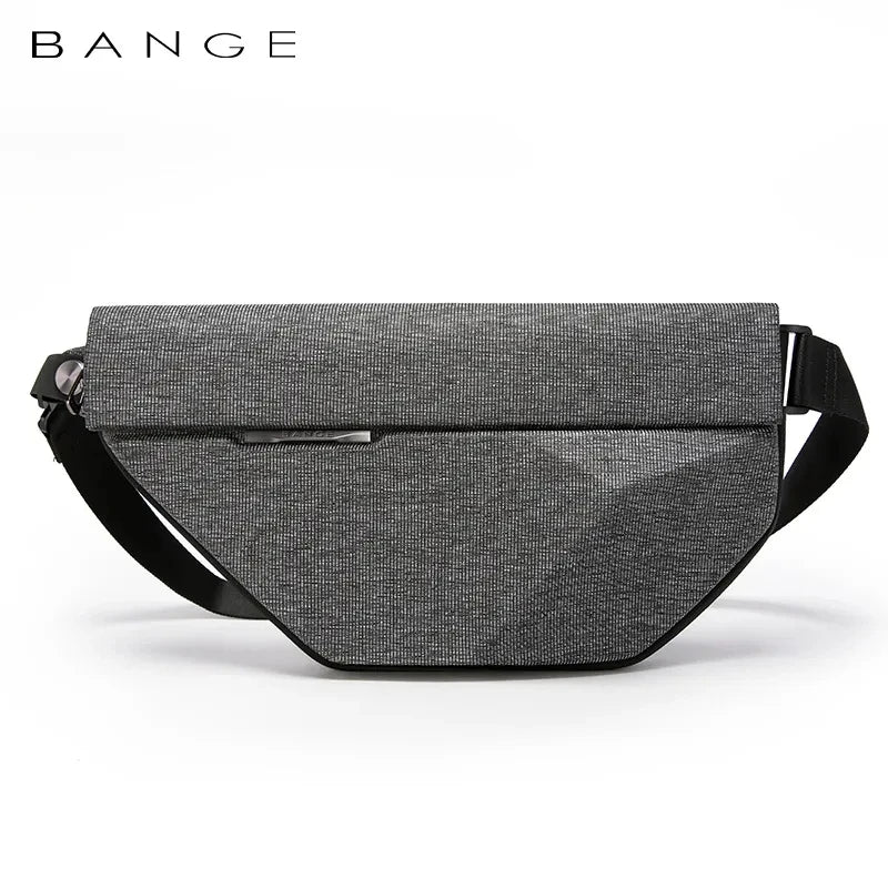 BANGE Cross Man Anti-theft Bag  Multifunction Hard Shoulder Bags Messenger Chest Sling Crossbody Bags Travel For 7.9 inch iPad