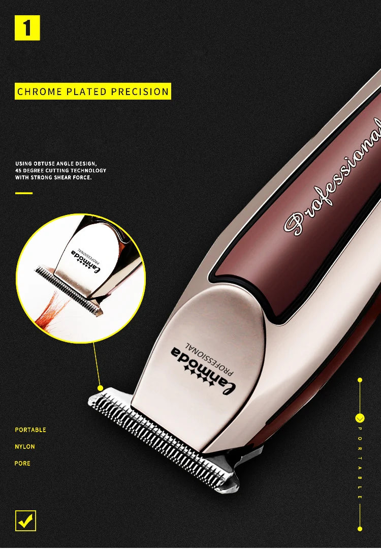 Bald Hair Clipper Professional Electric Barber Salon Detailer Trimmer for Man Rechargeable Cutter Machine Beard Shavers Razors