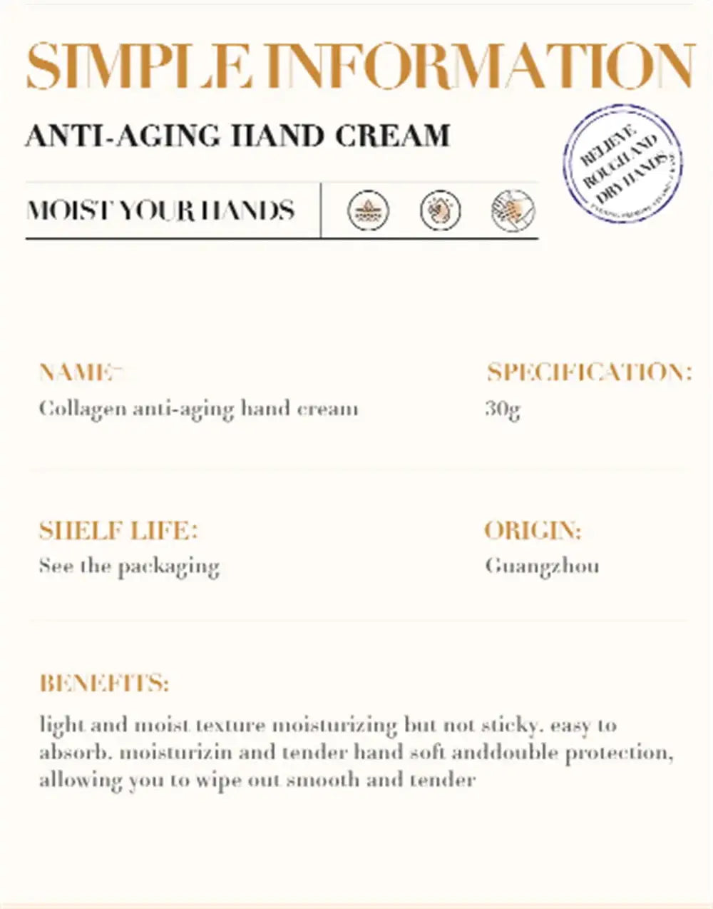 Collagen Anti-wrinkle Hand Cream Anti Crack Drying Repair Serum Fade Fine Lines Exfoliating Whiten Moisturizing Korean Skin Care