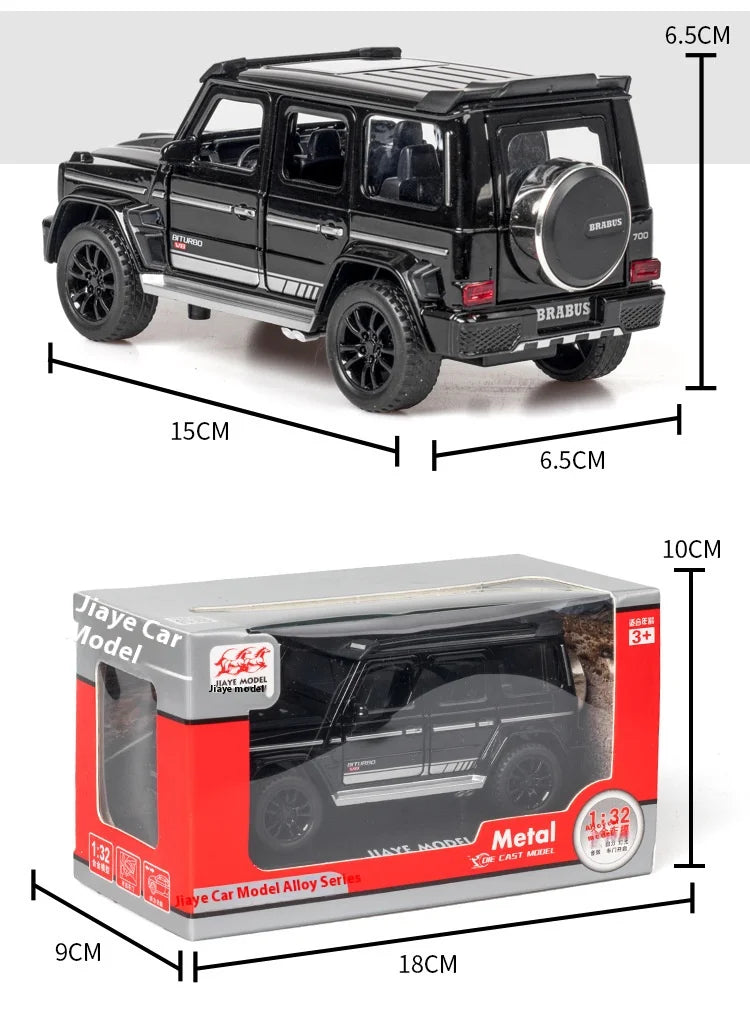 1/32 G700 Alloy Car Model Simulation Toy Diecast Vehicles Off-road SUV With Sound N Light Collectible Kids' Gift 1/32 G700 Alloy