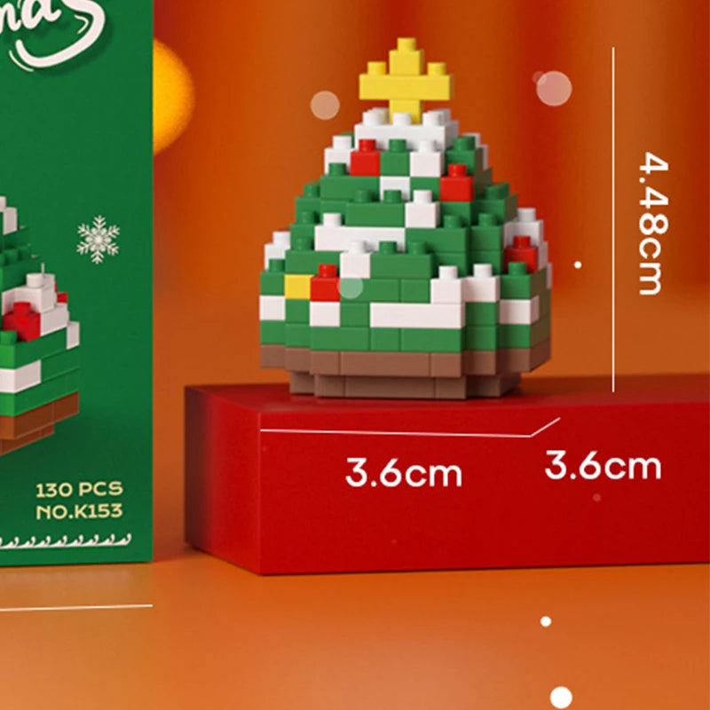 Christmas Tree Adults Particle Building Block Construction Set for Girl 6 Year Micro Diamond Bricks Educational Toy for Children